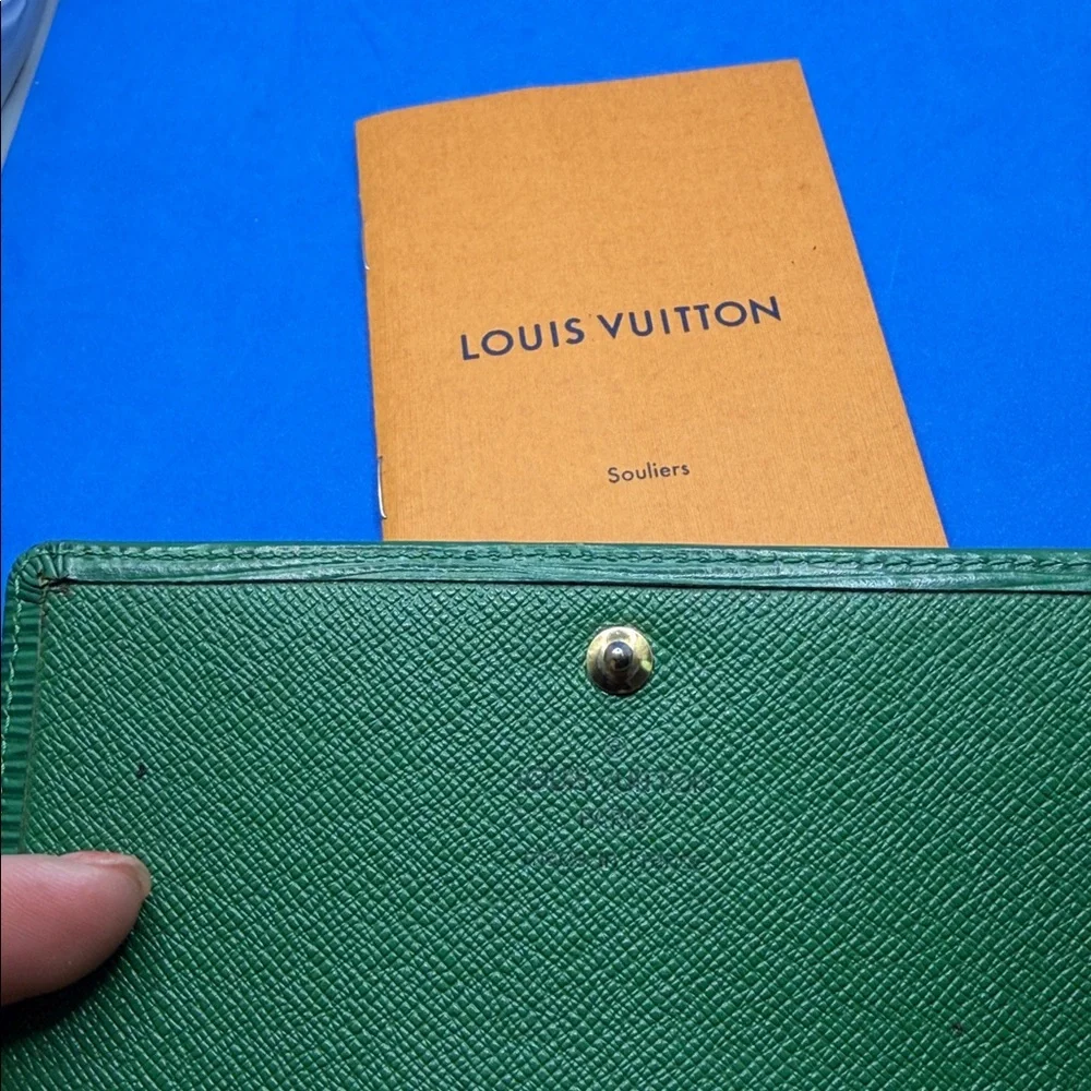 Louis Vuitton Emerald‎ Green Clutch wallet